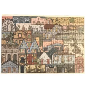 Rompecabezas de madera Casas de Argentina 150 piezas (color)