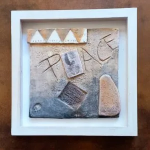 Cuadro Cerámico “Peace” 28×28 cm