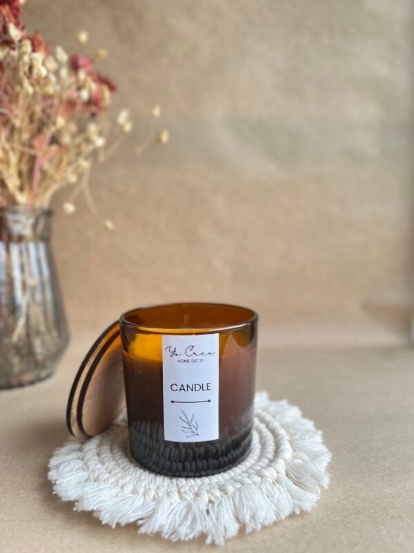 VELA VASO LAVANDA