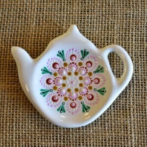 Posa saquito té mandala rosa