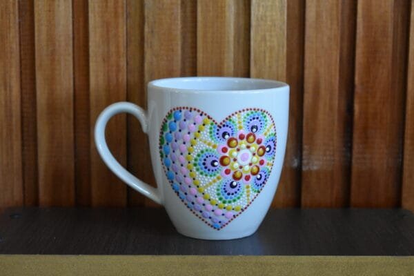 Taza mug porcelana corazón