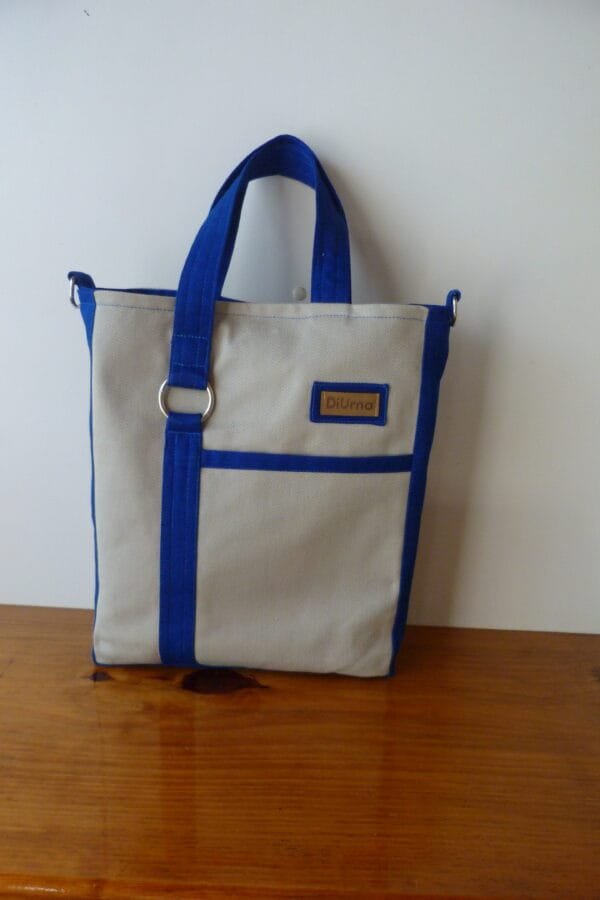 Bolso "Petit" Beige y azul