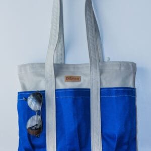 BOLSO «URBANA» DiUrna beige y azul