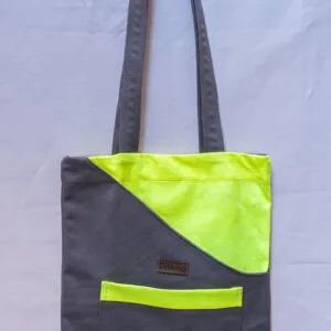 UNIVERSITARIA MARRÓN Y FLUO de algodón.