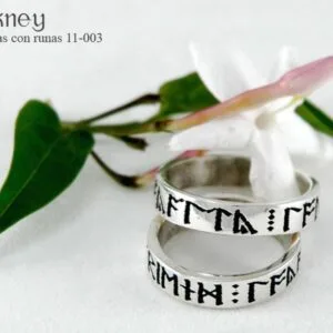 Alianzas con Runas Vikingas en Plata .925 – Personalizadas