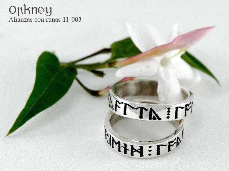 Alianzas con Runas Vikingas en Plata .925 - Personalizadas