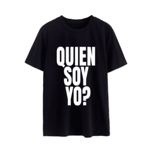 Remera Quién soy yo? - Talle XL - Negra.