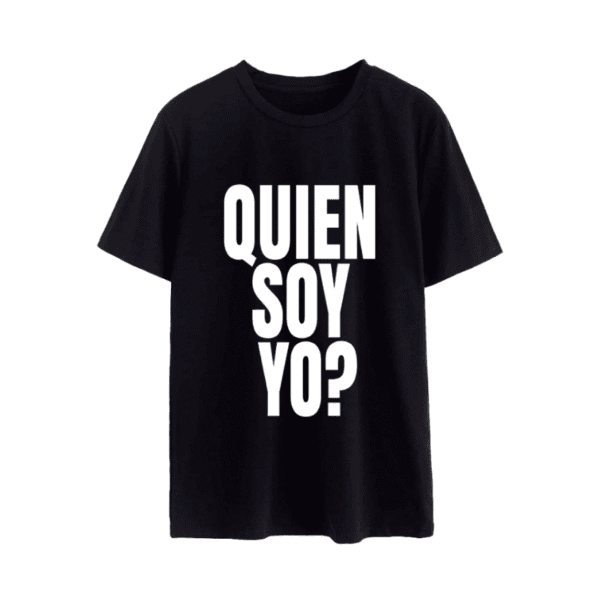 Remera Quién soy yo? - Talle XL - Negra.