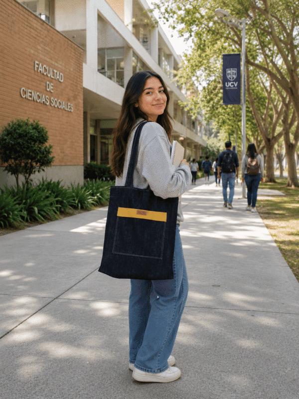 Bolso Universitaria de jeans