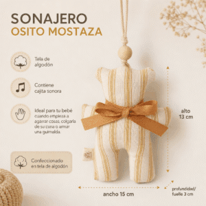 SONAJERO OSITO MOSTAZA