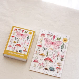 Puzzle Mini Mariposas y hongos