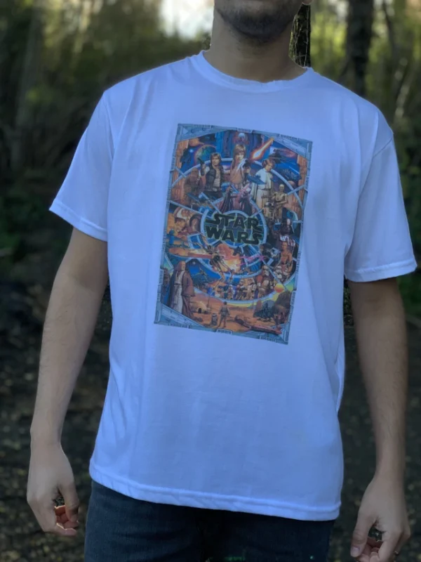 Remera STAR WARS Talle XL - BLANCA