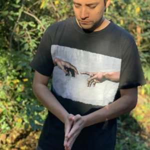 REMERA LA CREACIÓN DE ADAN - TALLE L - BLANCO
