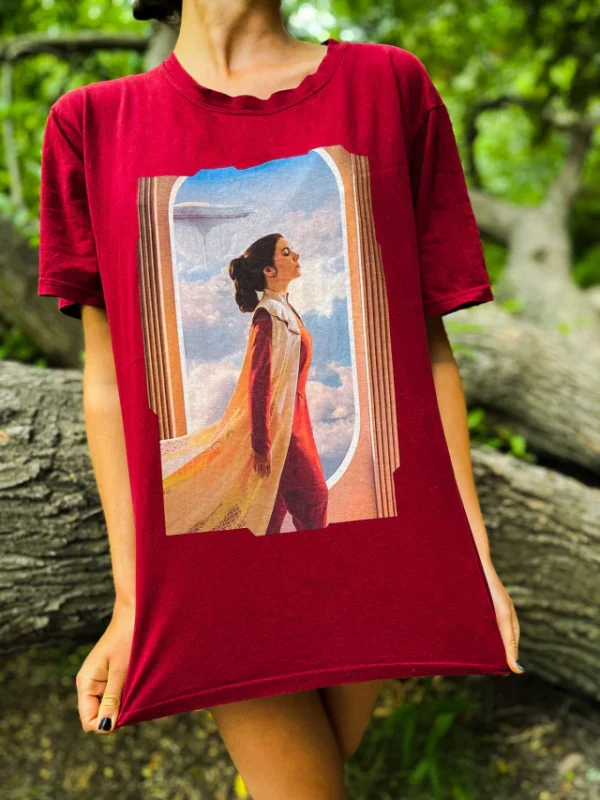 Remera Leia - Talle S - Bordo