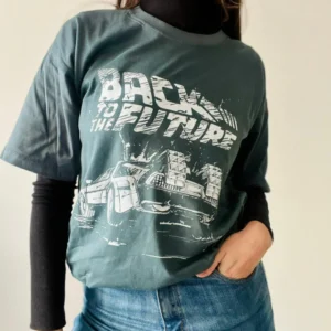 Remera Volver al Futuro - Talle S - Verde Oscuro