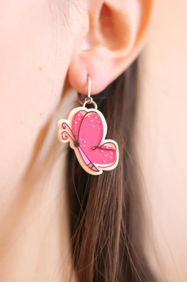Aro Mini Mariposa (Rosa)
