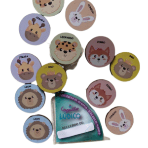 Mini juego de memoria circular ANIMALES