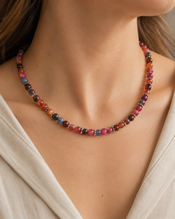 Collar de ágatas