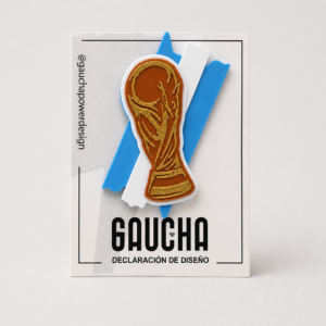 Pin Copa Argentina hecho en impresión 3D con PLA