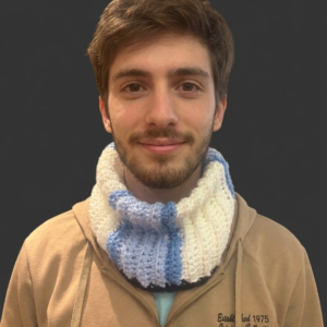 Cuello tejido Selección argentina tejido a mano en cashmilon, diseño unisex