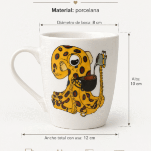 Taza pulpo amarillo