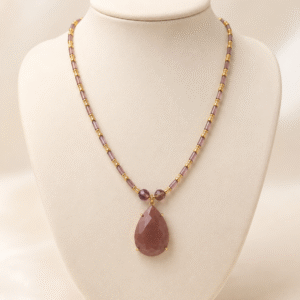 Collar dije cuarzo violeta