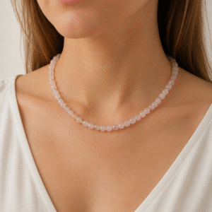 Collar Cuarzo Rosa