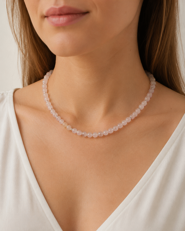 Collar Cuarzo Rosa