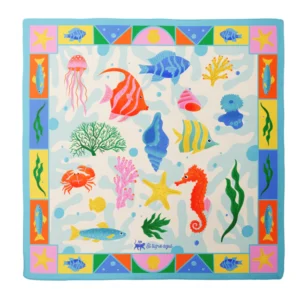 Pañuelo 70x70 - Fauna Marina