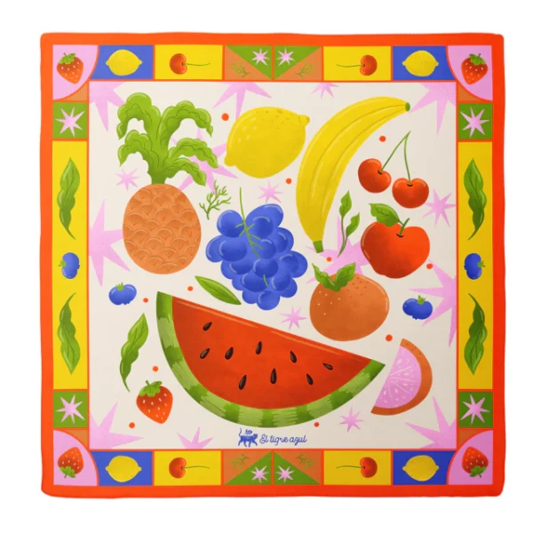 Pañuelo 70x70 - Frutas
