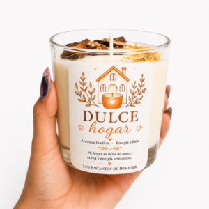 Vela dulce hogar ritualizada con péndulo hebreo