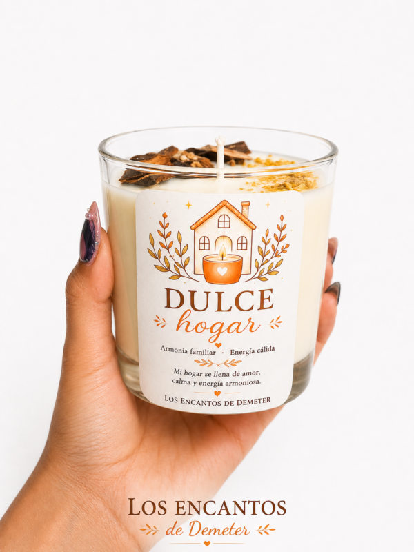 Vela dulce hogar ritualizada con péndulo hebreo