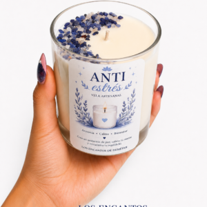 Vela anti estrés ritualizada con péndulo hebreo