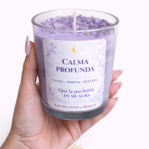 Vela calma profunda ritualizada con péndulo hebreo
