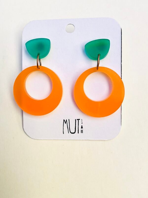 Aros Movimiento. Naranja con verde