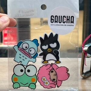 Pack iman x4 Sanrio III Hangyodon/Keroppi/Sweet Piano/Badtz