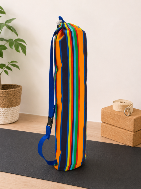Porta Mat de yoga rayado