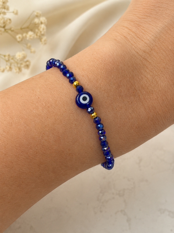 Pulsera azul ojo turco azul