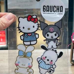 Pack iman x4 Sanrio Kitty/Kuromi/Pochacco/Cinnamoroll