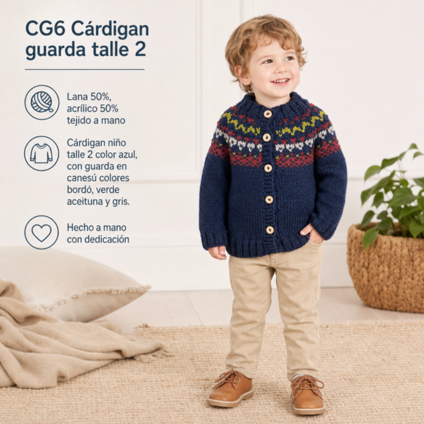 Cárdigan guarda talle 2