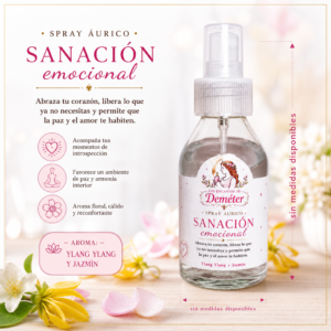 Spray áurico Sanación emocional con flores de bach ritualizado