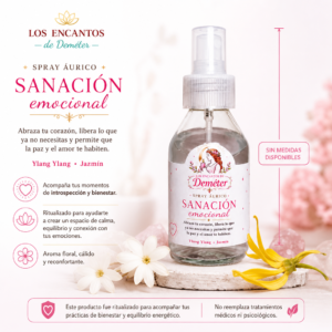 Spray áurico Sanación emocional con flores de bach ritualizado