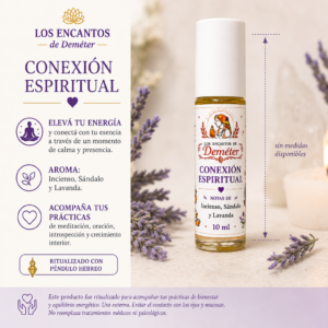 Roll on conexión espiritual ritualizado con péndulo hebreo