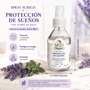 Spray áurico Protector de sueños con flores de bach