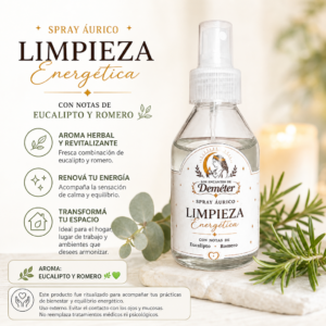 Spray áurico Limpieza energética con flores de bach ritualizado