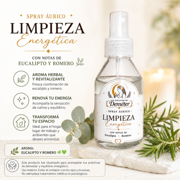 Spray áurico Limpieza energética con flores de bach ritualizado