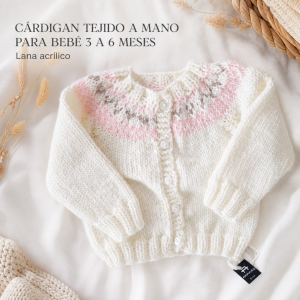 CG7 Cárdigan guarda talle 3 a 6 meses