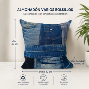 Almohadón varios bolsillos