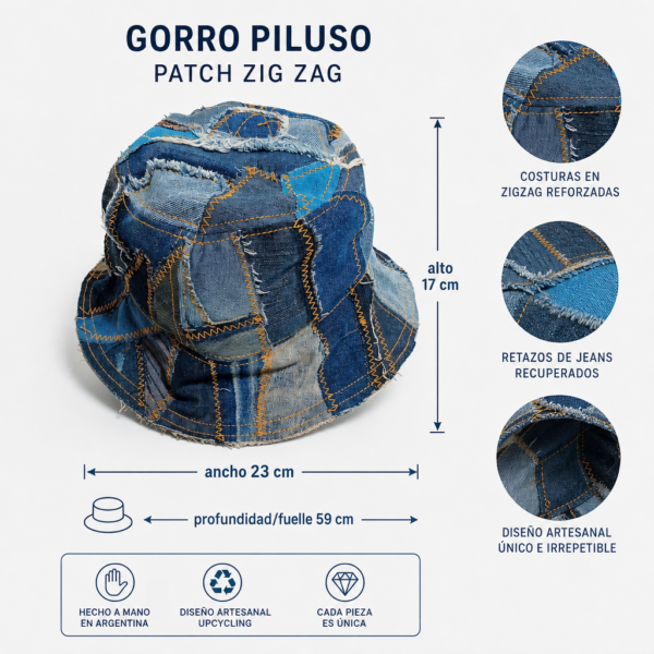 Gorro Piluso Patch Zig Zag