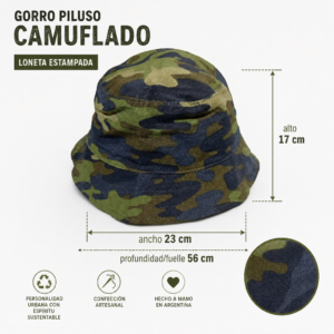 Gorro Piluso Camuflado